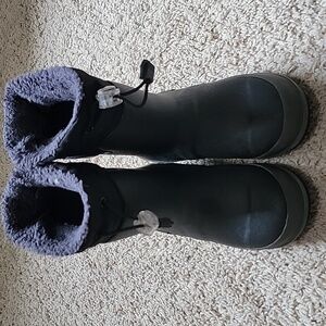 Western Chief Boys Size 9 Waterproof Winter Boots Faux Fur Lined -30°F EUC